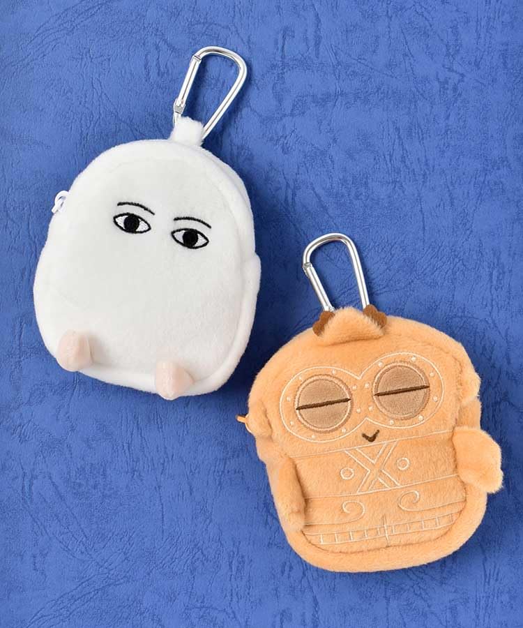 BleuBleuet Chubby Ancient Mini Pouch with Carabiner (Dogū)