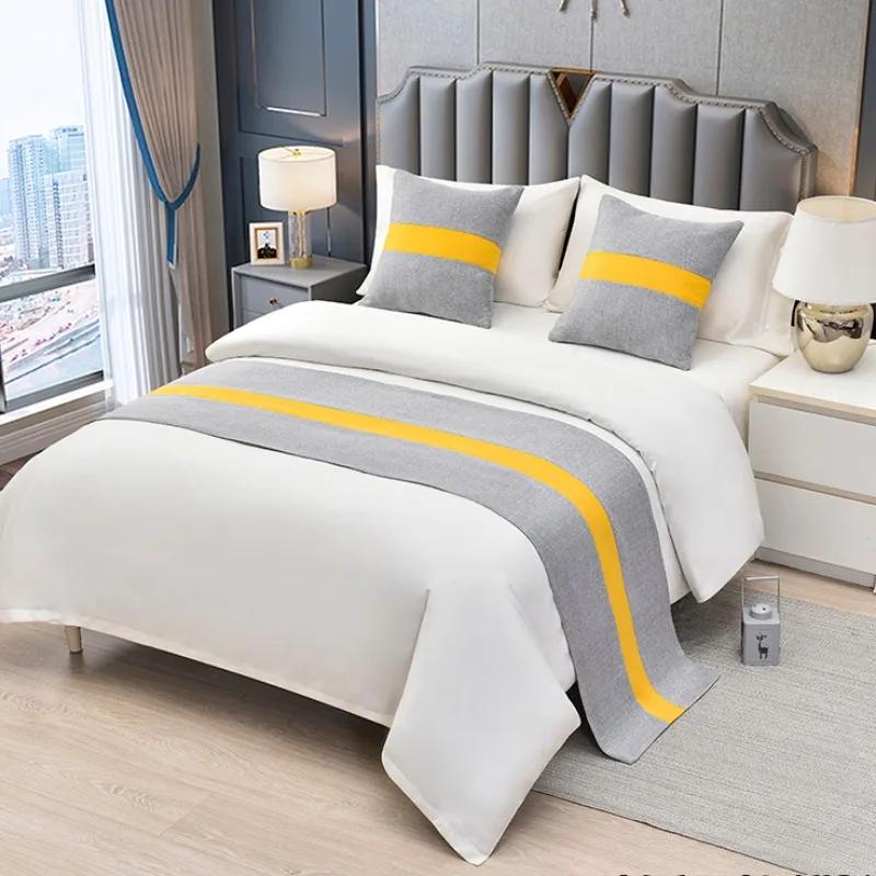 Chinese Style Fashion High Quality Bed Flag Hotel Cupboard Table Runner Decor for Home Parlor Wedding Room No Pillowcase