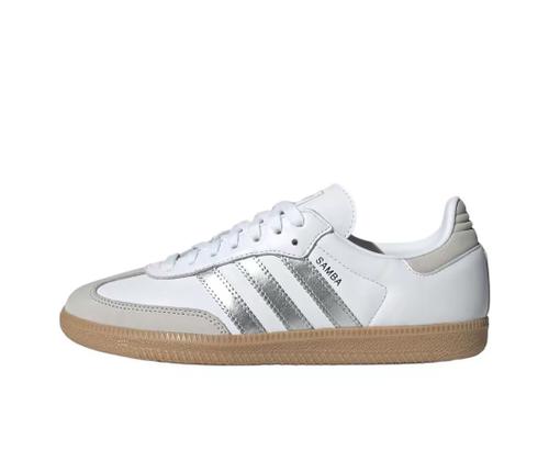 

Adidas Originals SAMBA OG White Silver Metallic JI2725 Women s Size EU 40.5 срібний