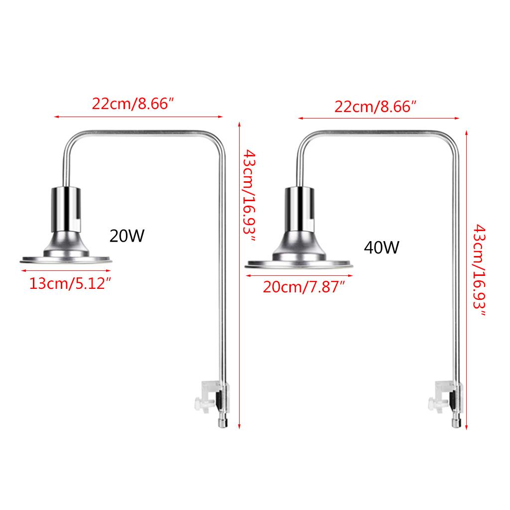 Clip On Aquarium LED Light for Water Plant Grass Growth Lighting Lamp for Turtles Reptiles FishTanks Landscape Accessory