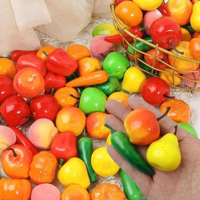 10/20 stuks Mini Simulatie Fruit & Groenten Schuim Landschapsdecoratie DIY Accessoires Huisdecoratie Miniatuur Ornament TMZ