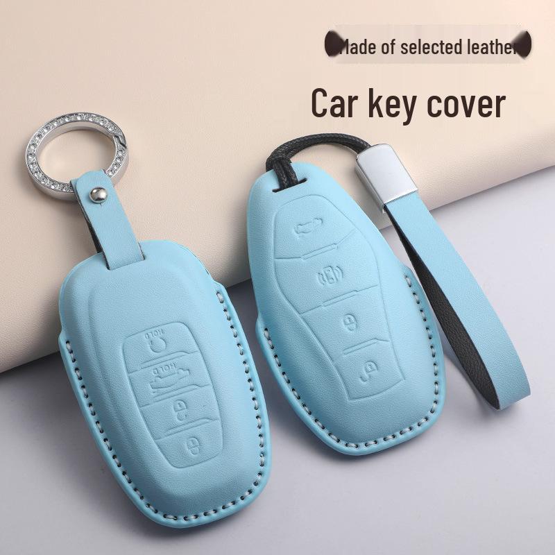 2023 Hongqi H5 Key Cover: Compatible with 24 Models, Premium Blue Shell for HS5, H9, EQM5, and HS7
