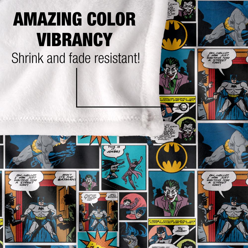 Batman Comic Collage Blanket