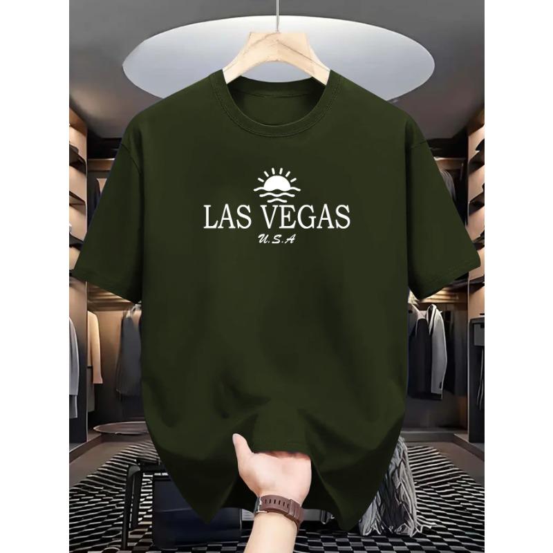 European Size Printed Casual Sports Outdoor Men's Short Sleeve T-Shirt Summer Men's Top