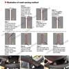 CARDAK DIY, piele artificială neagră, cusut manual, husă pentru volan de mașină pentru Mercedes Benz Vito 2010-2015 Viano W639 2006-2011