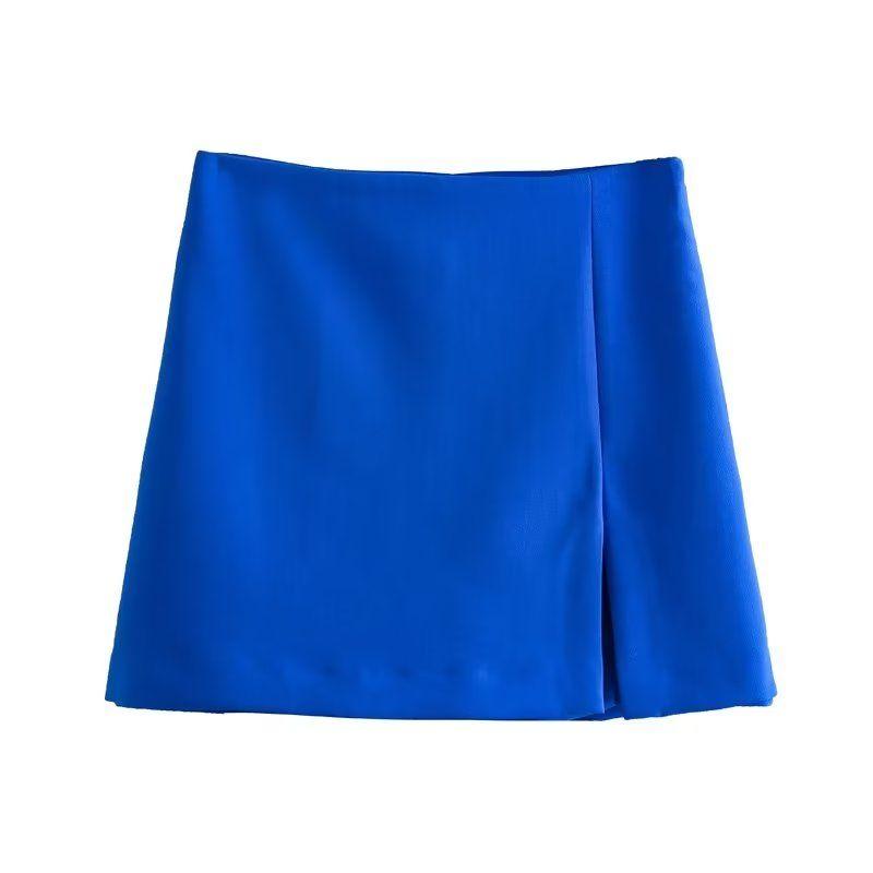 Kaslead Split High Waist Slim Looking All-Match Pantskirt