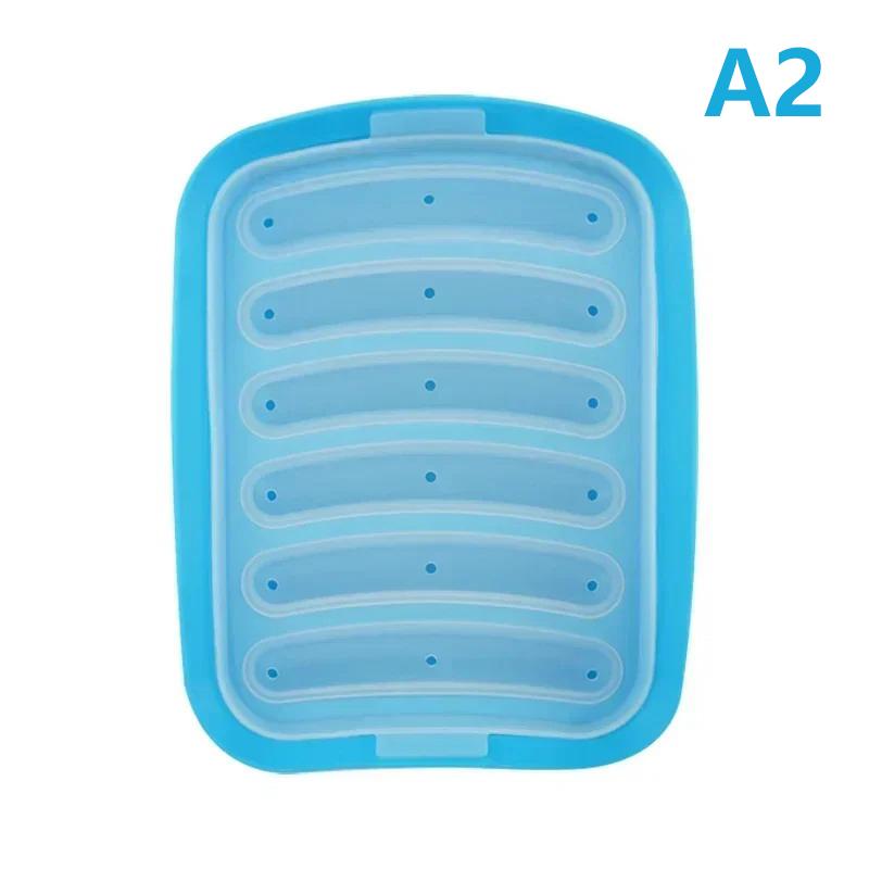 Силиконовая форма для сосисок для хот-догов, форма для ветчины, самодельная форма для детского питания, коробка для яиц и сосисок, силиконовая форма, оборудование для выпечки A2