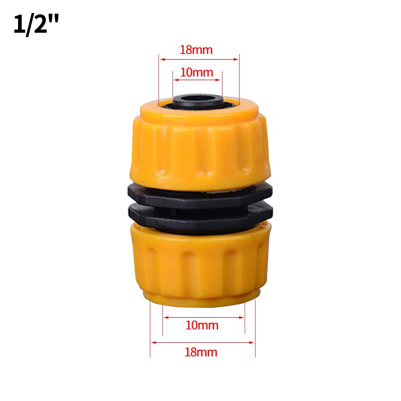 Garden Hose Repair Connector 1/2 3/4 1 In Pipe Transfer Quick Connector Damaged Leaking Adapter 16mm Drip Irrigation Watering