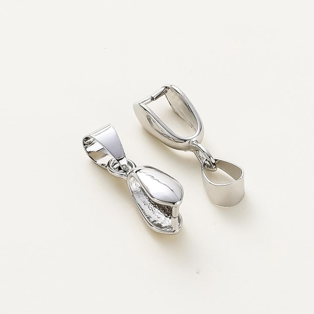 30 stuks/zak 14K 18K Verguld Knijp Hanger Oogje Messing Sluitingen Met Clip Hanger Haken Connector Ketting Maken Onderdelen