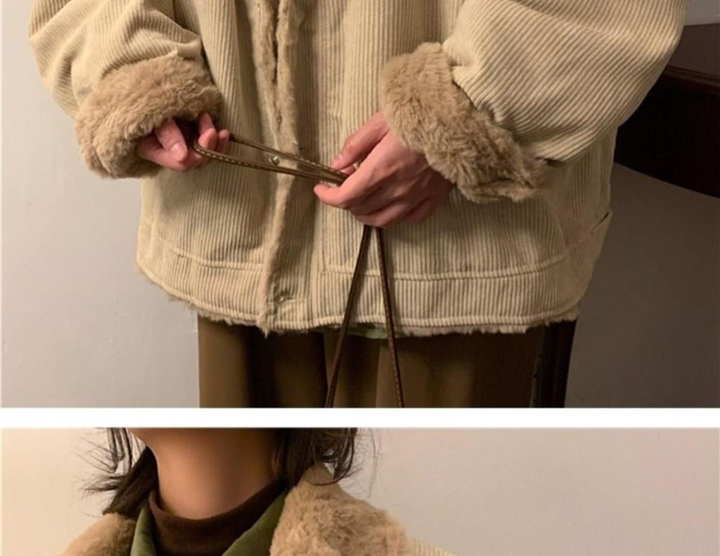 Men's Trendy Retro Winter Corduroy Cotton Jacket with Velvet Lining