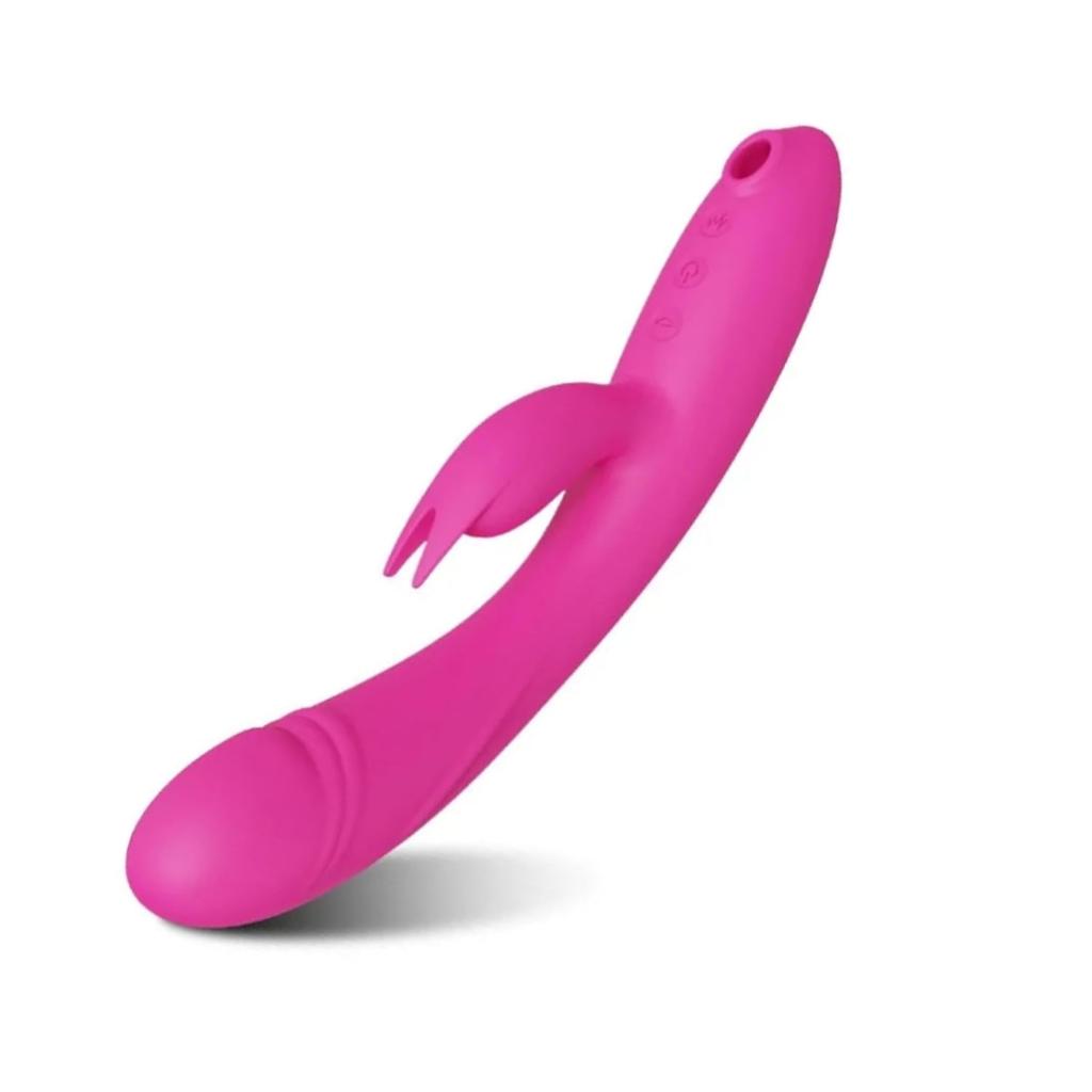 3 in 1 Rabbit Clitoral Vibrator with Multi Sucking Mode Female Male G-spot Anal Stimulation Sex Toys