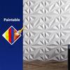 50/100Pcs PVC Accent Textured Wall Panels 30x30cm Mural Tile Panel Mold 3D Wall Paper Decoration Stickers for Room TV Background