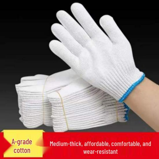 Durable, Non-Slip Nylon Work Gloves for Men & Women - Wear-Resistant Protection for Construction and Auto Repair
