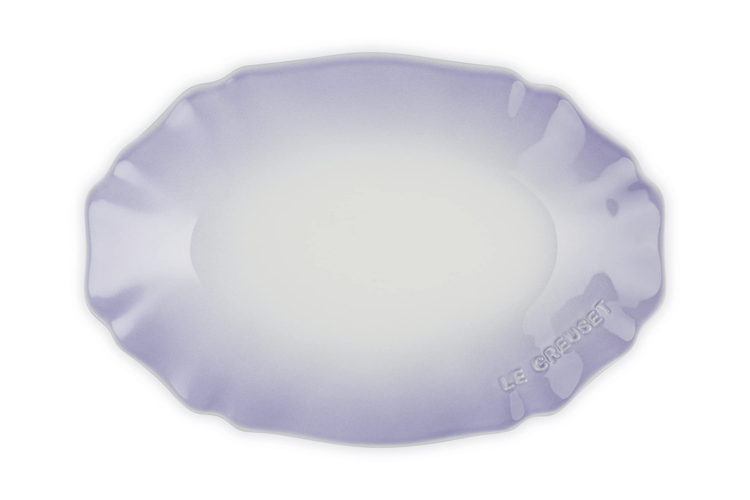 

LE CREUSET Овальная тарелка, Пудрово-фиолетовый, Элегантная оборка, Жаростойкая, Подходит для микроволновой печи и духовки [Официальный японский продукт]