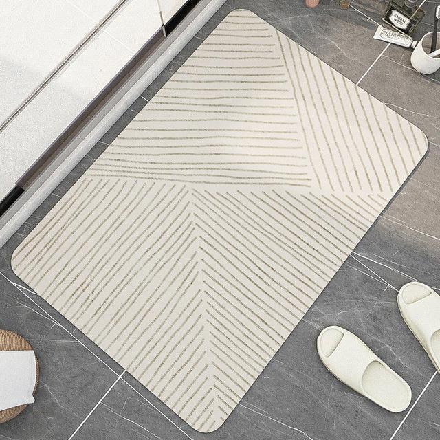 Super absorpční koupelnová předložka Protiskluzové geometrické předložky do vany Diatom Rychleschnoucí koberec do sprchy Severská kuchyně Rohožka Tapis De Bain