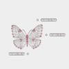 Elegant Butterfly Brooch: High-Grade Colored Zircon Corsage for Clothing