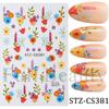 Nail Art Stickers Ins Red Lip Cherry Strawberry Y2K Sweet Cool Style Bow Digital Adhesive Nail Stickers