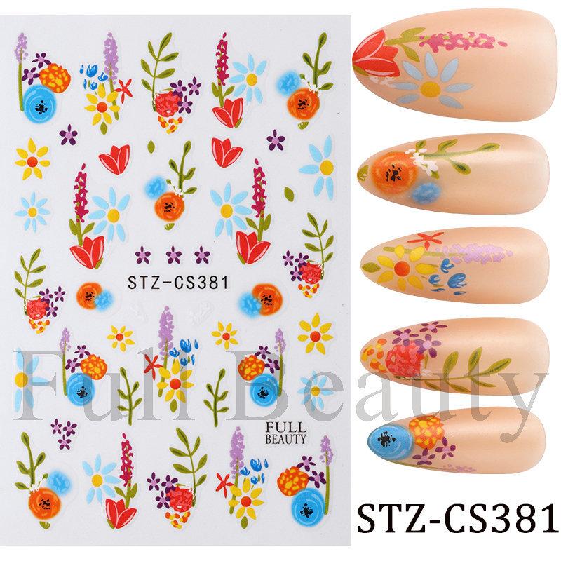 Nail Art Stickers Ins Red Lip Cherry Strawberry Y2K Sweet Cool Style Bow Digital Adhesive Nail Stickers