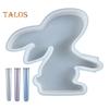 1 Set Bunny Flower Vase Mold with 3 Hydroponic Plants Test Tube DIY Easter Rabbit Plants Propagation Station Epoxy Resin Casting Silicone Mold