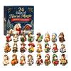 Christmas Advent Calendar 2026 Calendar, 24-Day Acrylic 2D Ornament Set with Secret Santa Gifts for Pet Lovers Animal Figures, Tree Hanging