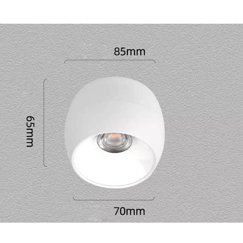 Dimmbarer 7W 10W 15W Aufbau COB Strahler LED Downlight, Hintergrundwandbeleuchtung AC85-265V LED Strahler Deckenleuchte