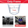 For  Hyundai VERNA ACCENT I25 9INCH 2011-2016  Car Radio Stereo Android GPS Multimedia Radio Fascia Panel Dashboard Frame.