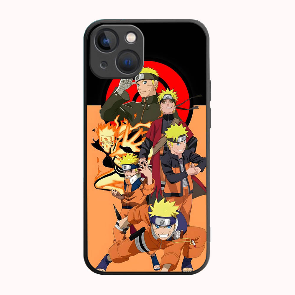 B-34 Naruto Černé pouzdro pro Samsung S24 S23 S22 S21 S20 FE S10 Lite Ultra S7 S8 S9 Plus A05S A11 A12 A13 A15 A22 A24 A25 A32 A52 A71 5G