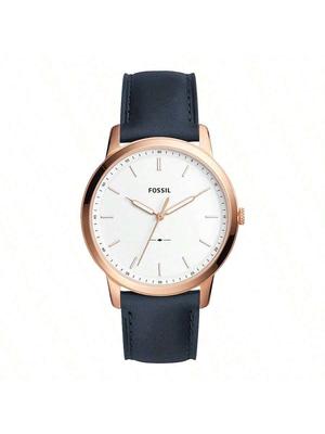Minimalist Quartz Watch Men, Featuring Dial, Genuine Leather Strap, Multi-function Textured Sub-dial. Embodies Masculine Classic Elegant, FS5371