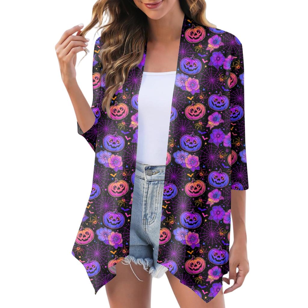 Women's Fashion Casual Cozy Halloween Cardigan Jacket
