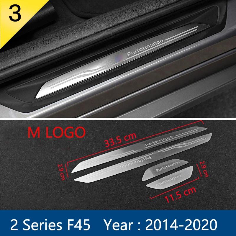 Für BMW X5 X6 E84 E90 F15 F16 F20 F30 G05 F34 F25 Autozubehör Einstiegsleisten-Schutzleisten-Edelstahlaufkleber