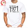 Born In 1971 Plus Size 5xl 6xl Tshirt Unisex Tshirt Homme Summer Made 1971 Aged To Perfection T Shirt Unisex Birthday Gifts Tee Shirt