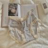 Female Summer Simple Lace Edge Ice Silk Comfortable Cotton Crotch Waist Triangle Briefs