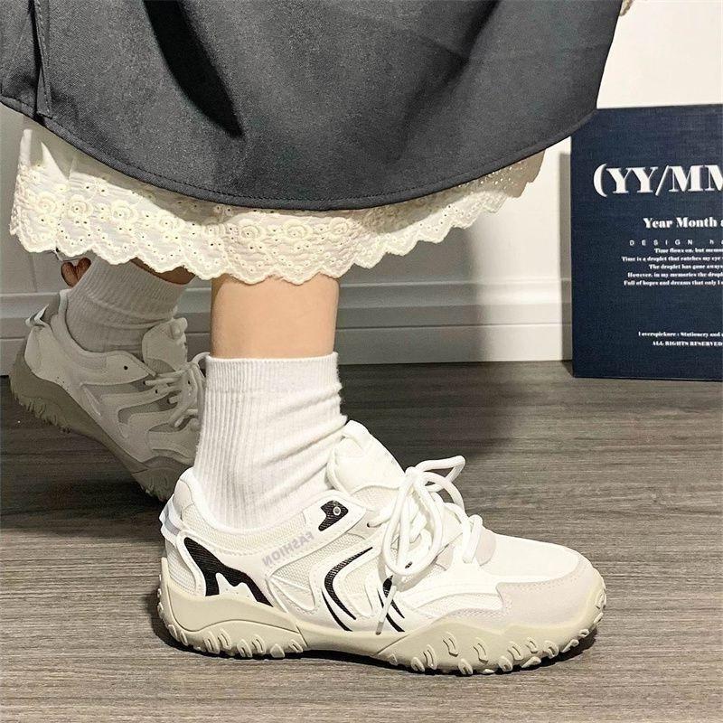 Mesh sneakers 22 new spring and autumn breathable soft-soled lightweight casual moral training board shoes Hongjie 35