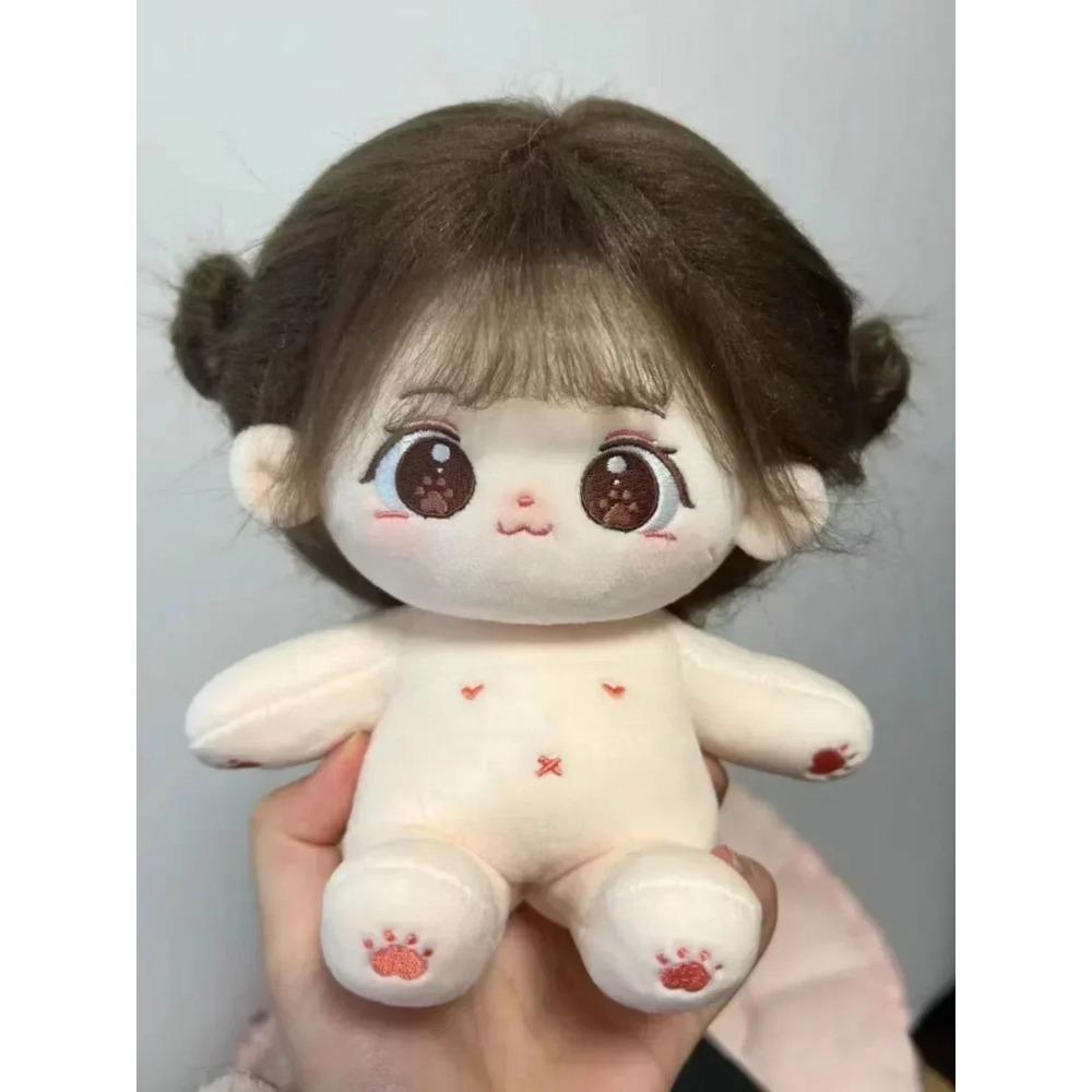 Miaomiao dívka plyšové hračky 20cm idol panenka měkké plněné tělo diy oblékání může převlékat ventilátor kolekce děti halloween dárek