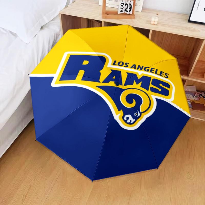 Los Angeles Rams Design Umbrella Folding umbrella, automatic umbrella 8-Frame for Travel, camping Use Gift for Halloween Christmas