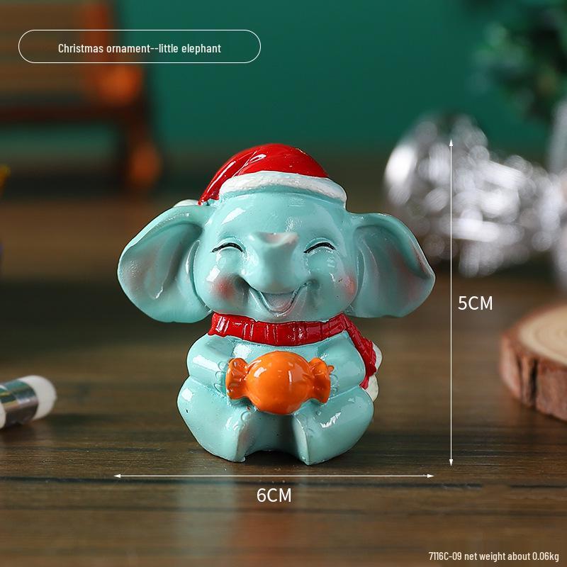 Mini-Weihnachtsschmuck: Niedliche Harzdekorationen für Kinder, kleine Geschenke und Tischbäume