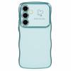 For Samsung Galaxy A54 5G Case Love Hearts TPU Phone Cover Curly Wave Frame Large Window