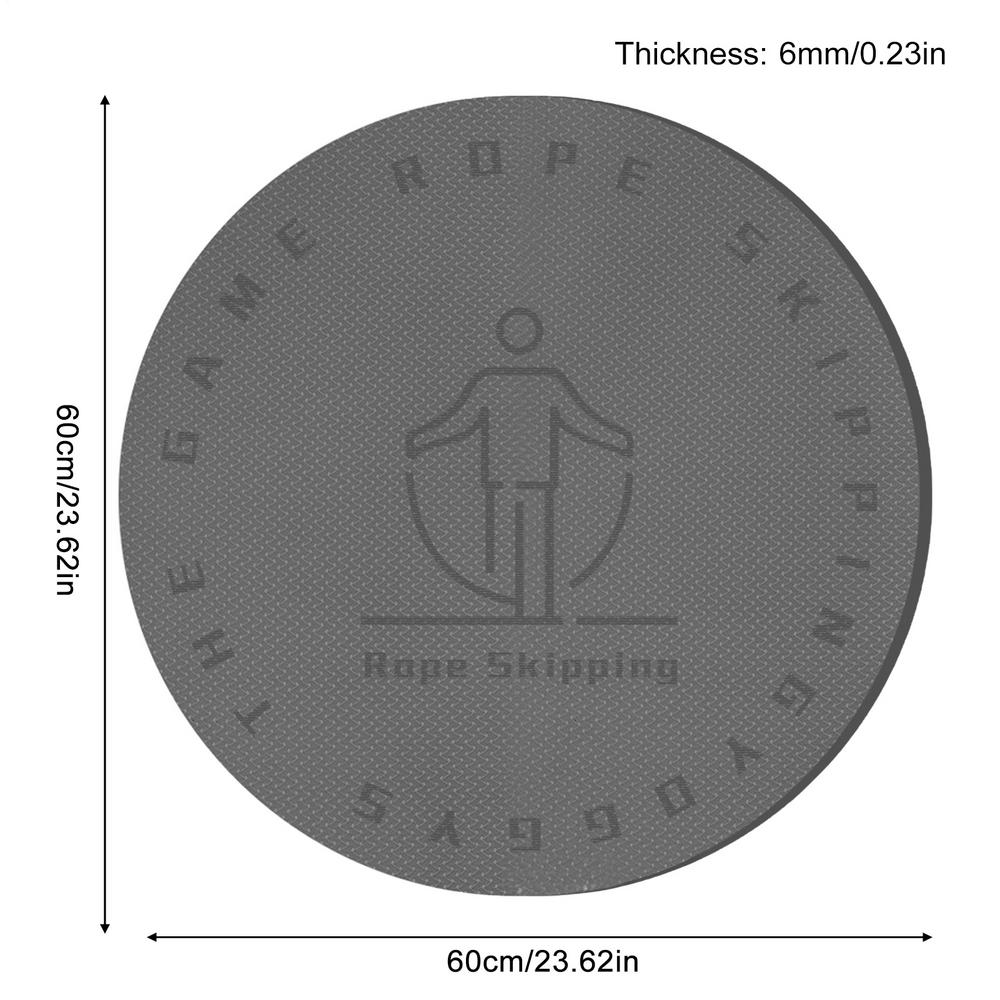 

Indoor Skipping Rope Mat Yoga Cushion 60cm Round Rope Skipping Pad Anti-noise Jump Rope Mat Workout Fitness Equipment