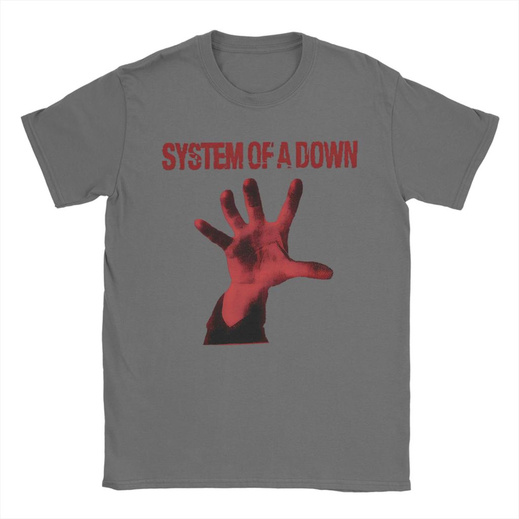 SOAD System Of A Down Band Cotton TShirt For Man Beach Streetwear T Shirts O Neck Popular Tees Oversized Custom DIY Clothing