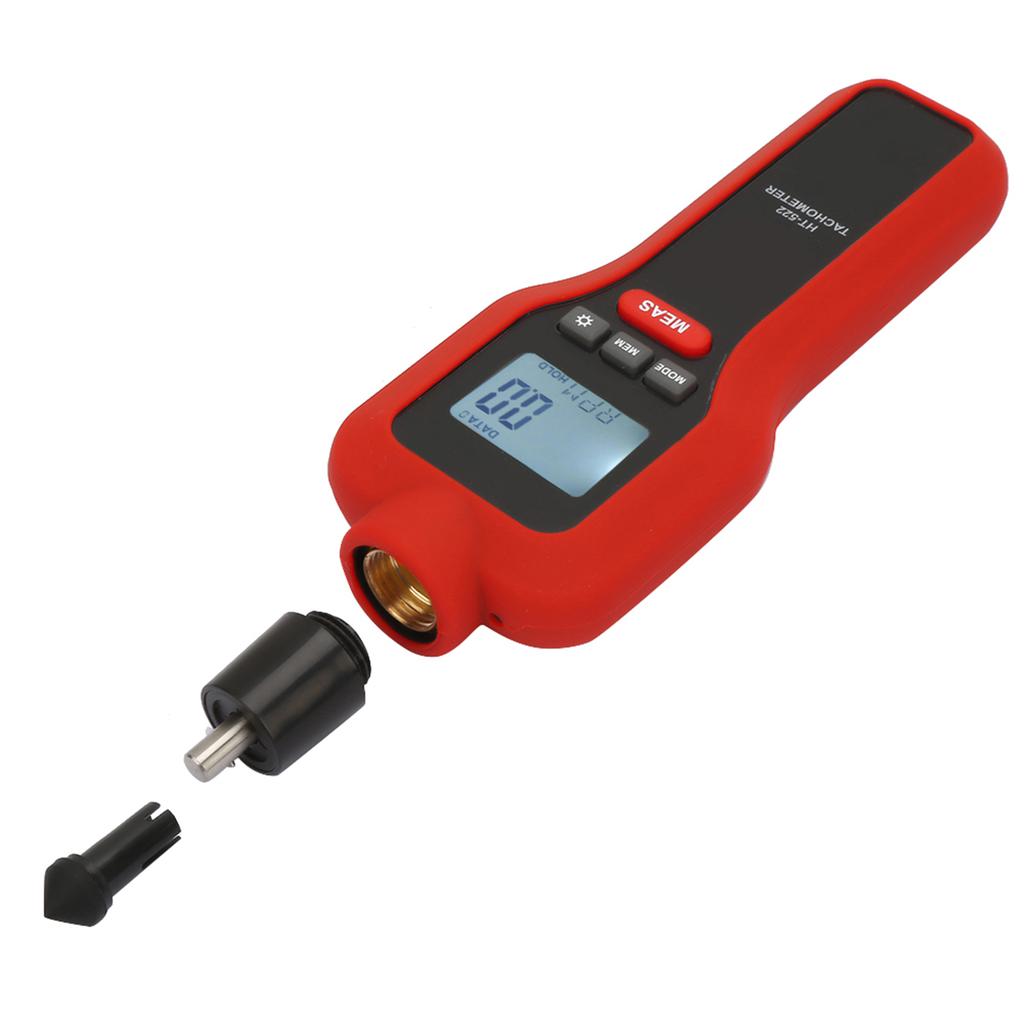 Handheld Non Contact 2 99999& Contact 2 19999 LCD Digital Tachometer Tach Rotate Speed Meter
