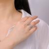 LIKGREAT Hexenknoten Ring für Damen Herren Hohl Edelstahl Fingerringe Keltisch Vintage Amulett Schutz Paar Geschenke