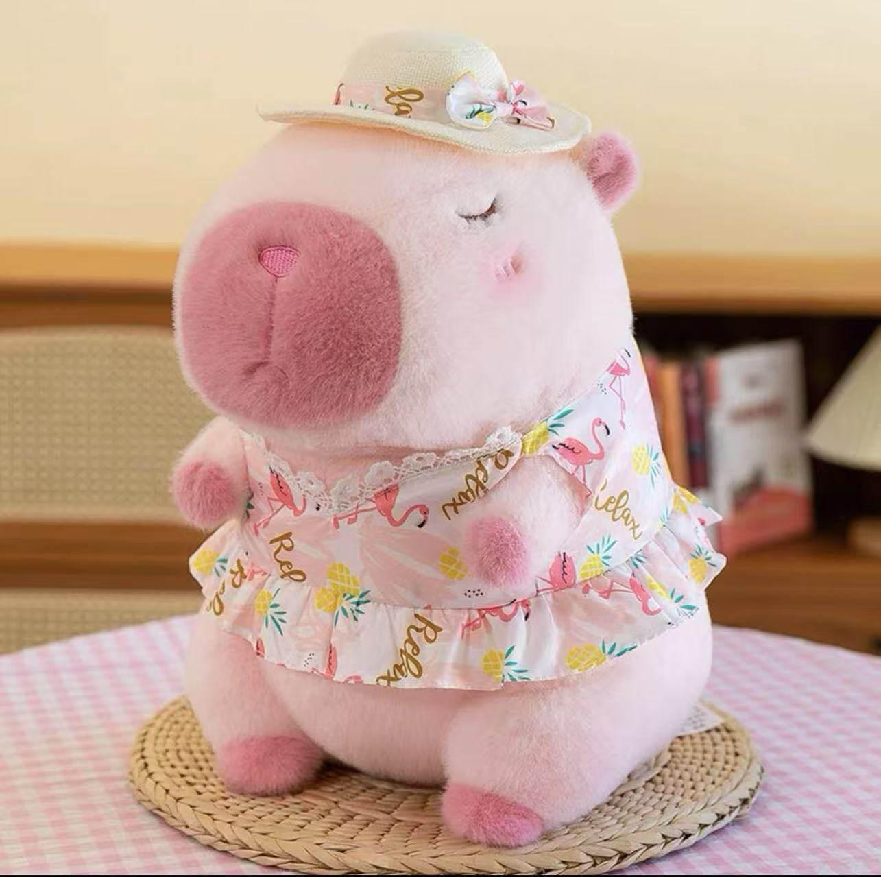 Celebrity Capybara Plush Toy - Adorable Capybara Doll, Marmot Cloth Birthday Gift for Girls