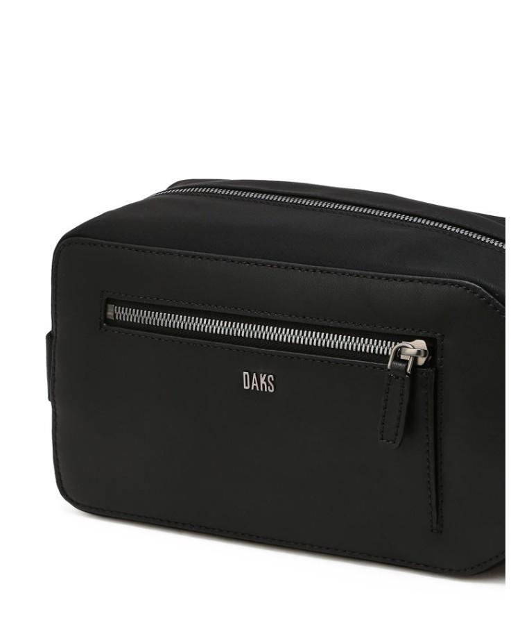 Daks Men'S Accessories Black Logo-Detailed Leather Slingback_Dbba6E854Bk
