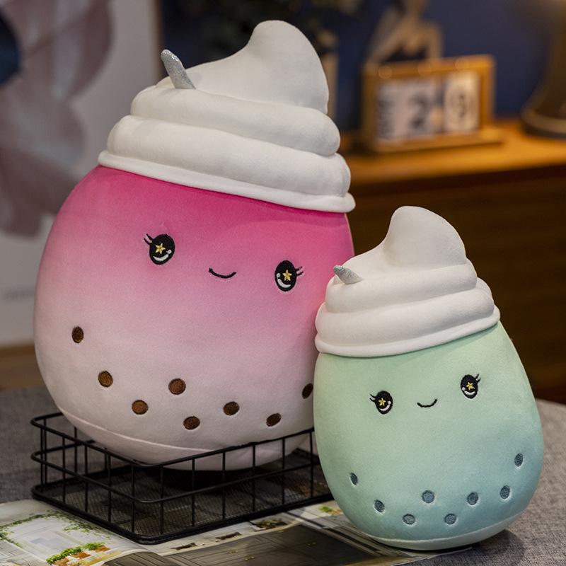 Cartoon Eis Milchtee Ausdrucks-Puppe Kinder Schlafkissen Plüschtier Puppe Mädchen Stoffpuppe Premium