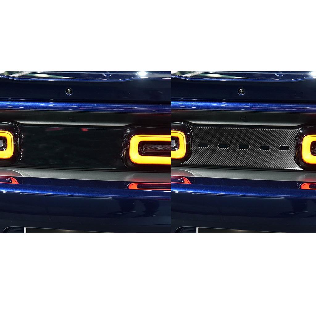 For Dodge Challenger SRT SXT 2015-2025 Carbon Fiber Rear Trunk Tailgate Logo Panel Car Accessories c Exterior Decorative Stickers