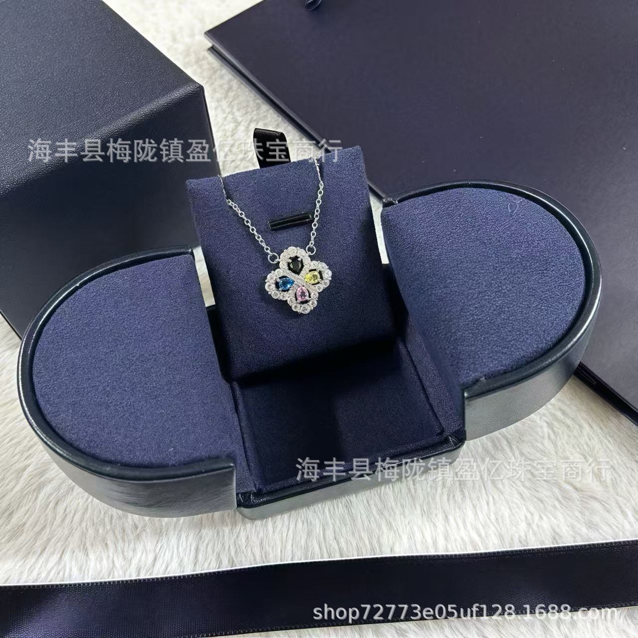 

Lucky Star Necklace Women s Full Diamond Inlaid Fashion High Sense White Diamond Fashion
