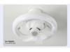 LED RGB Ceiling Fan Light with Remote Control, E27 Base, Dimmable, 360° Rotation for Bedroom