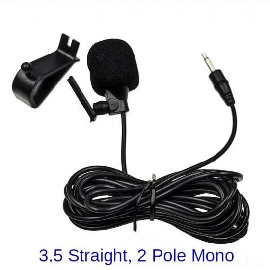 Car Microphone Audio Navigation Wired Clip External Wires Auto Mics Radio 3m Long Mic Stereo 3.5mm Mono 2.5mm SM Lotus Jack PlugGood product