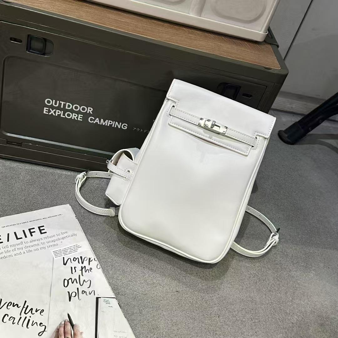 

Retro * Bag Tempts You With Double Shoulder Bag 25 New Style Delicate And Multi-functional Fashion Cross-body Bag 19x7x18cm белый