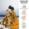 1pc. Cartoon Tiger Print Blanket, Seasonal Universal Home Decor,Soft Flannel Throw Blanket, Versatile & Cozy for Bedroom, Living Room, Trave